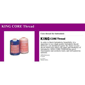 Šicí nitě King Core 500 m pro knoflík. dírky - khaki - Polyester